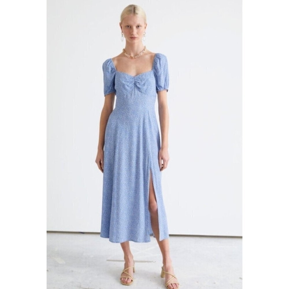 Likely Blue Floral Dress Size 6